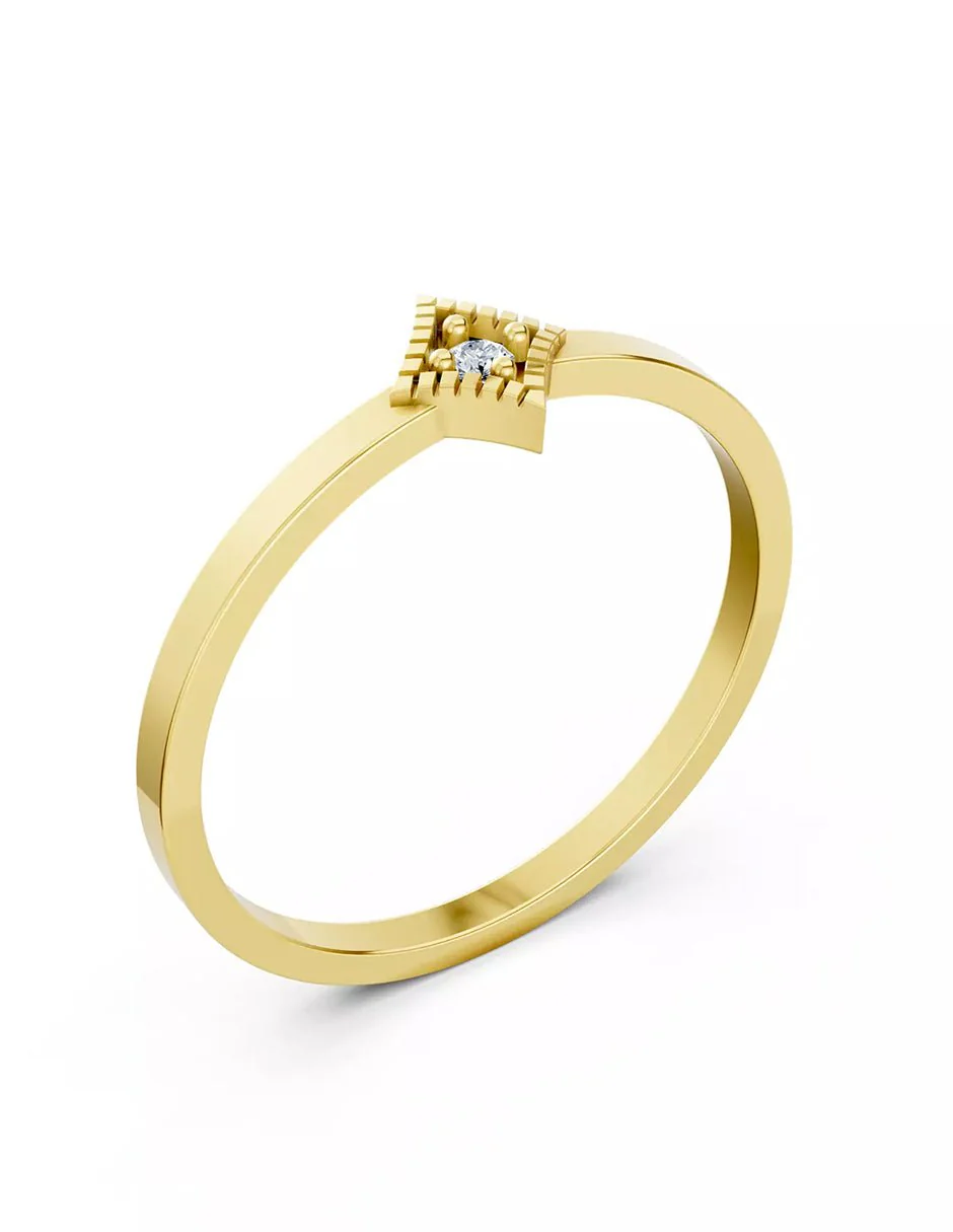 Anillo de Compromiso - solitario - AMORE599-RD-CZ - Image 7