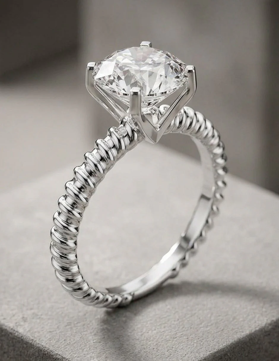 Anillo de compromiso - solitario - AMORE60-RD-LG - Image 15
