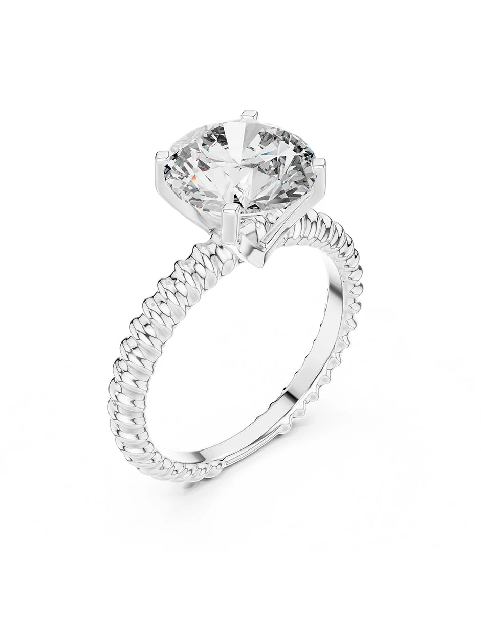 Anillo de compromiso - solitario - AMORE60-RD-LG - Image 4