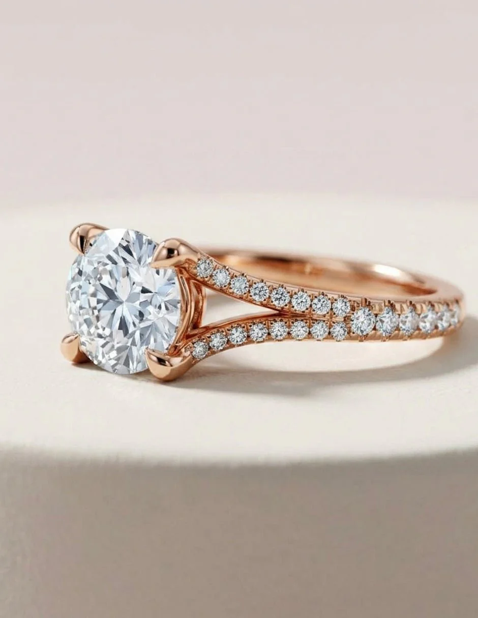 Anillo de Compromiso - pavé - AMORE612-RD-CZ - Image 18