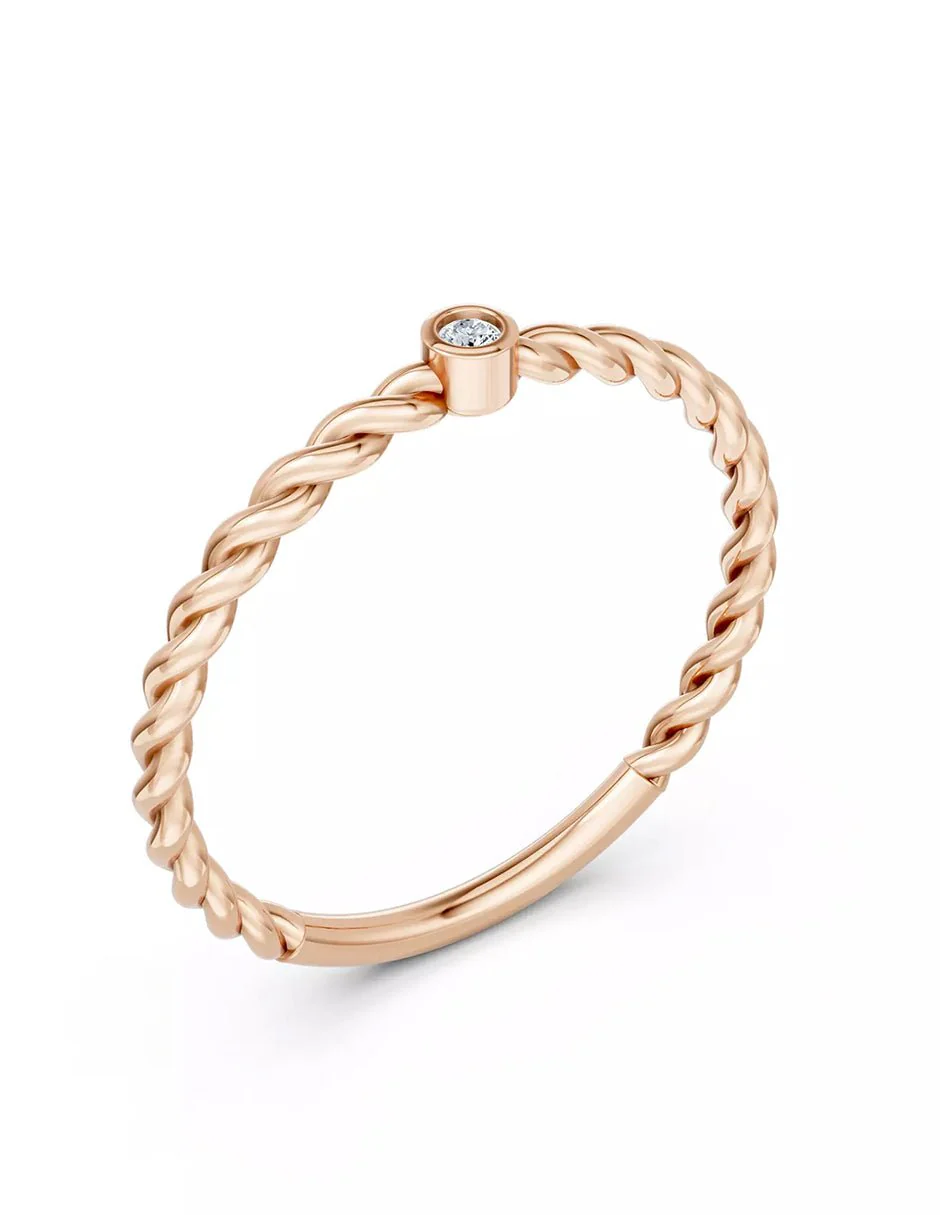 Anillo de Compromiso - solitario - AMORE620-RD-CZ - Image 11
