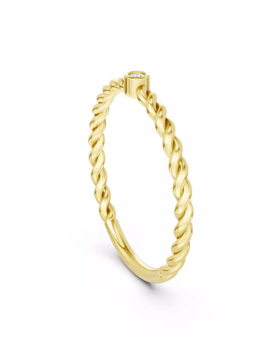 Anillo de Compromiso - solitario - AMORE620-RD-CZ - Image 8