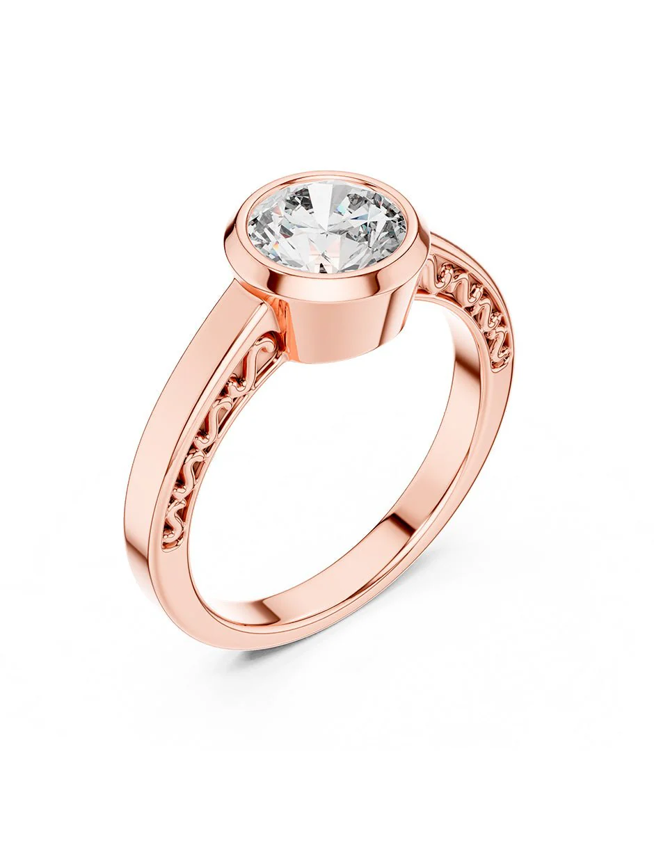 Anillo de compromiso - solitario - AMORE66-RD-LG - Image 12