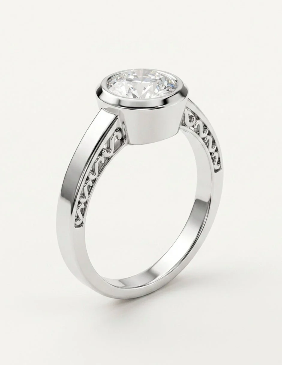 Anillo de compromiso - solitario - AMORE66-RD-LG - Image 14