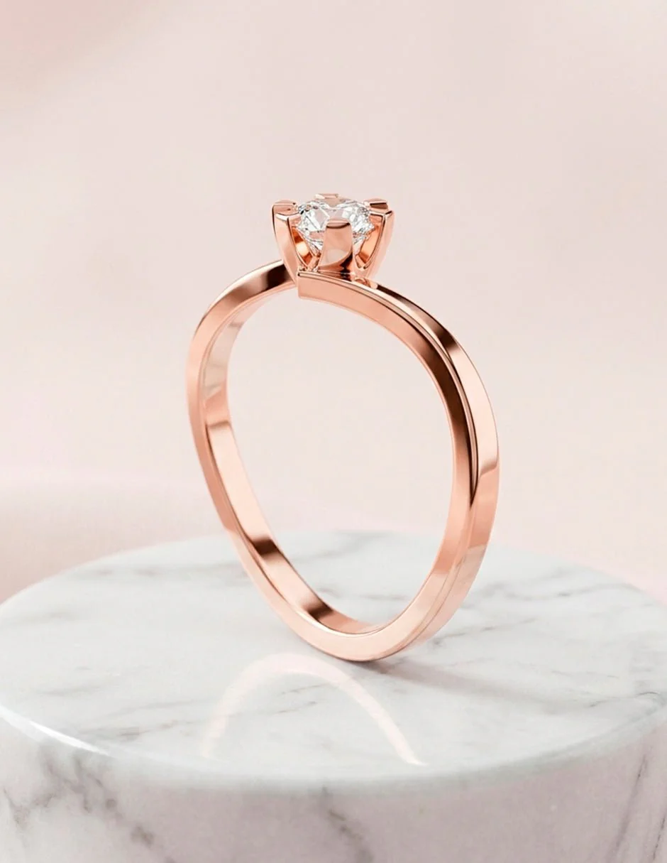 Anillo de compromiso - solitario - AMORE7-RD-LG - Image 19