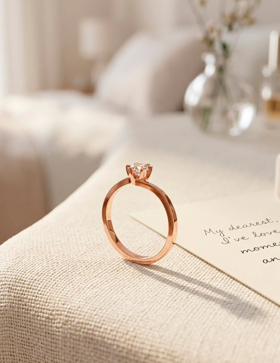 Anillo de compromiso - solitario - AMORE7-RD-LG - Image 20