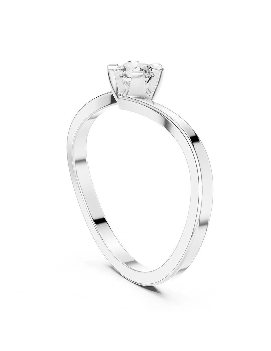Anillo de compromiso - solitario - AMORE7-RD-LG - Image 3