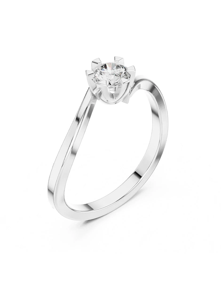 Anillo de compromiso - solitario - AMORE7-RD-LG - Image 4