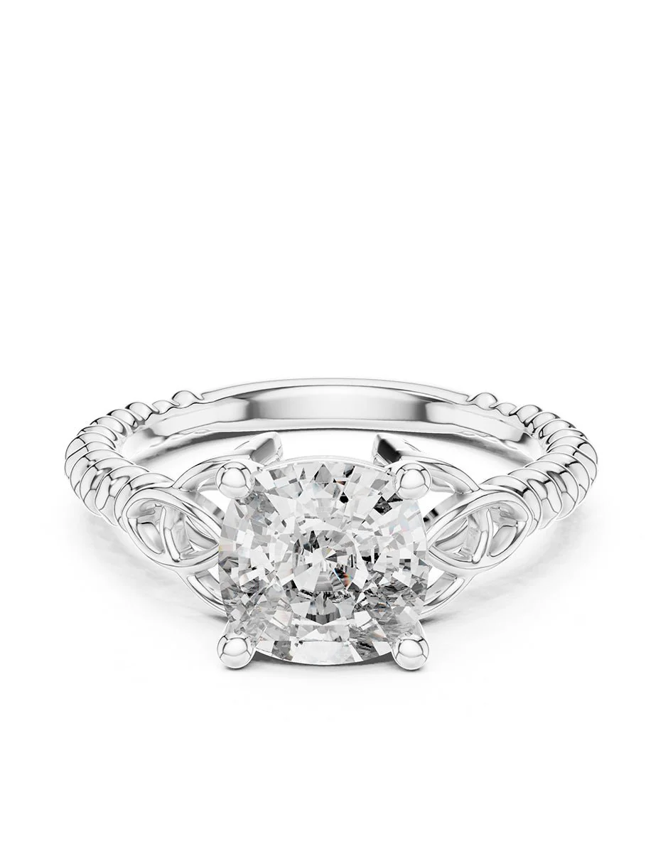 Anillo de compromiso - solitario - AMORE74-CU-LG
