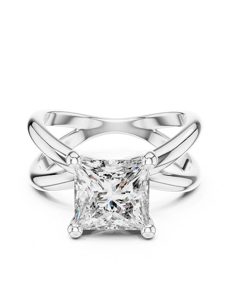 Anillo de compromiso - solitario - AMORE75-PR-LG