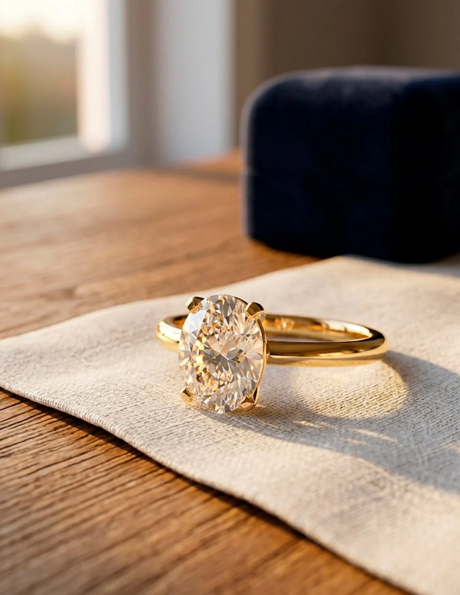 Anillo de compromiso - solitario - AMORE80-OV-LG - Image 16