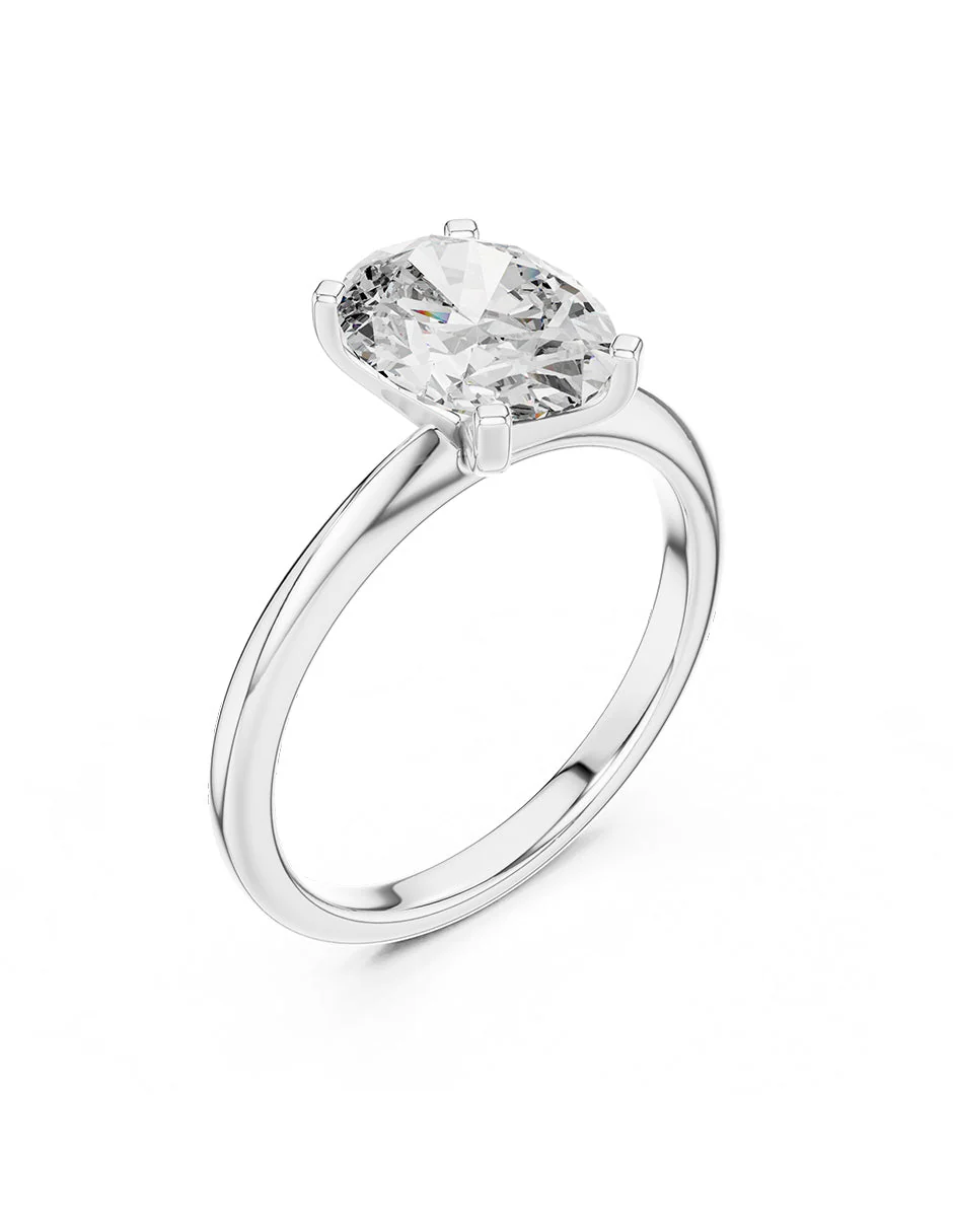 Anillo de compromiso - solitario - AMORE80-OV-LG - Image 4