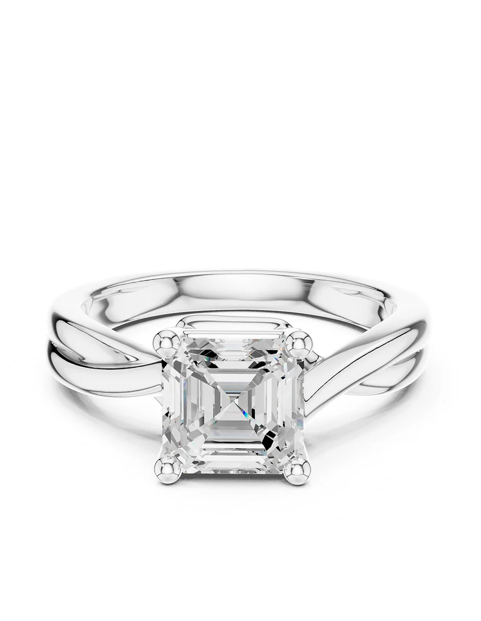 Anillo de compromiso - solitario - AMORE81-AS-LG