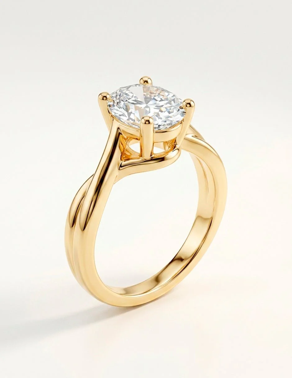 Anillo de compromiso - solitario - AMORE81-OV-LG - Image 19