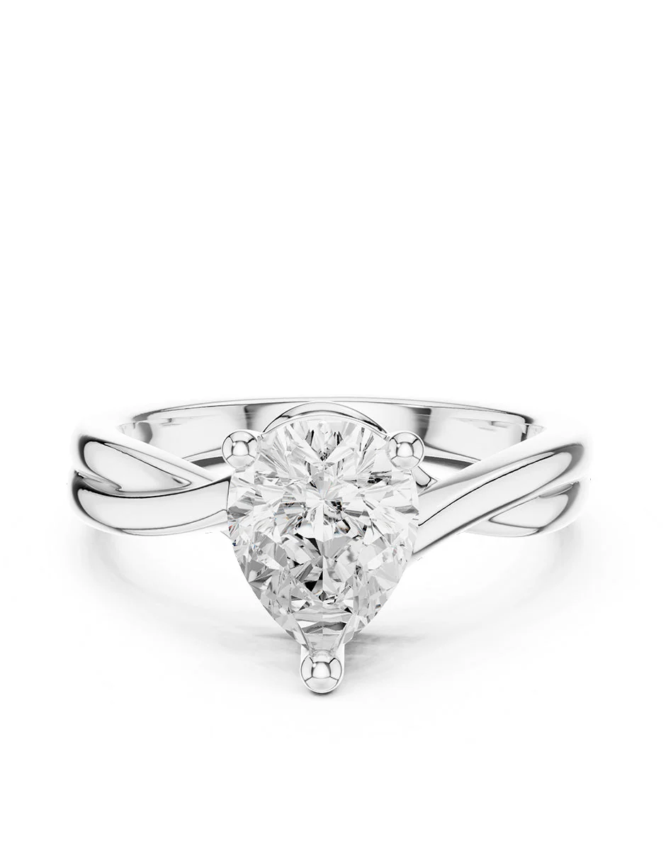 Anillo de compromiso - solitario - AMORE81-PE-LG