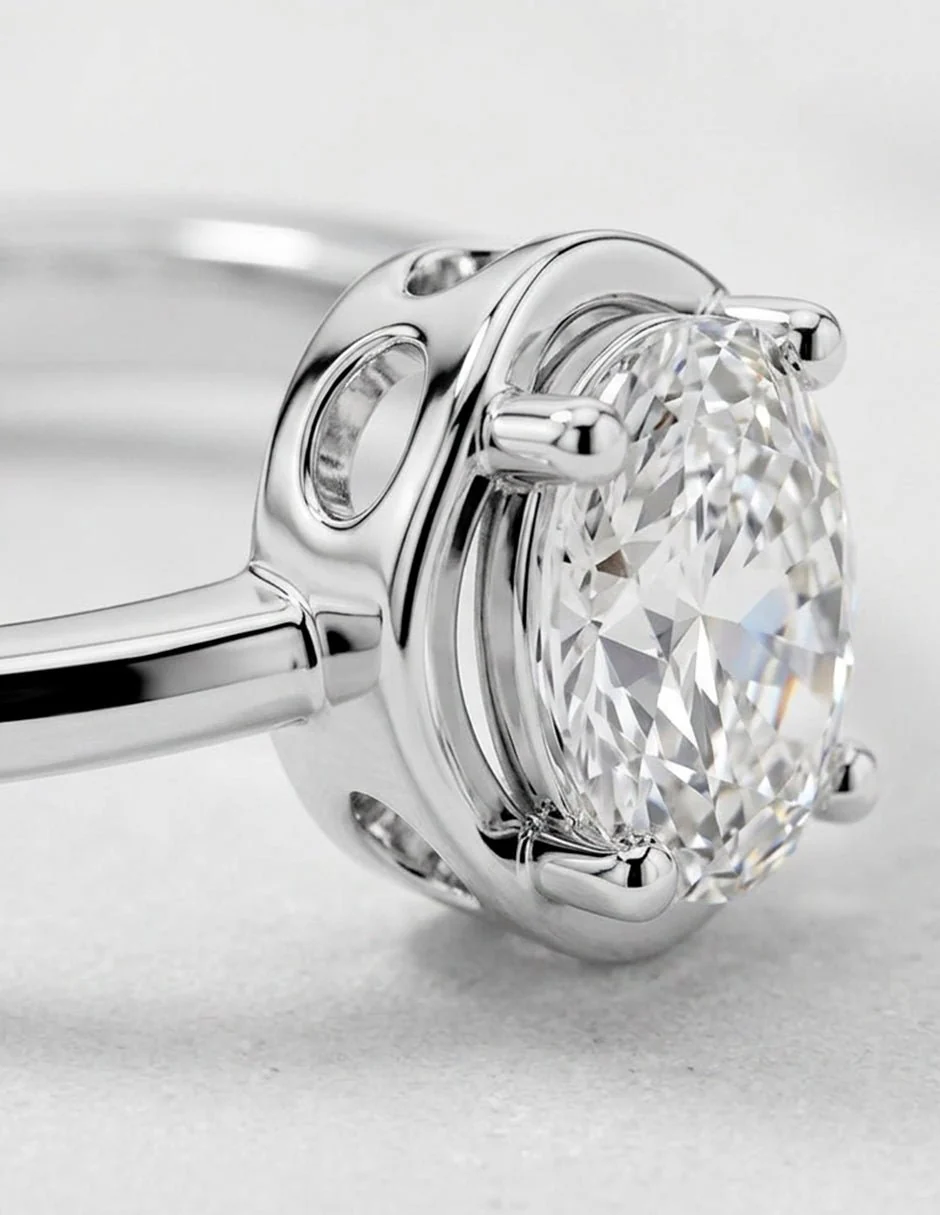Anillo de compromiso - solitario - AMORE90-OV-LG - Image 14