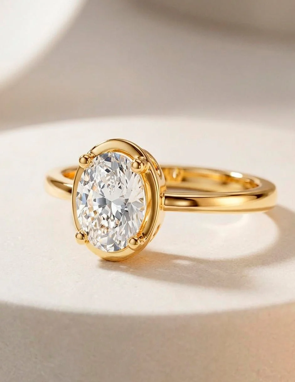 Anillo de compromiso - solitario - AMORE90-OV-LG - Image 17