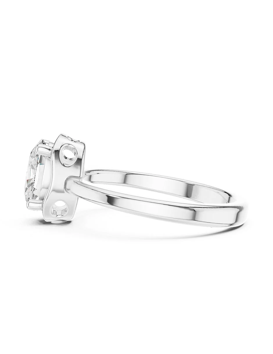 Anillo de compromiso - solitario - AMORE90-OV-LG - Image 2