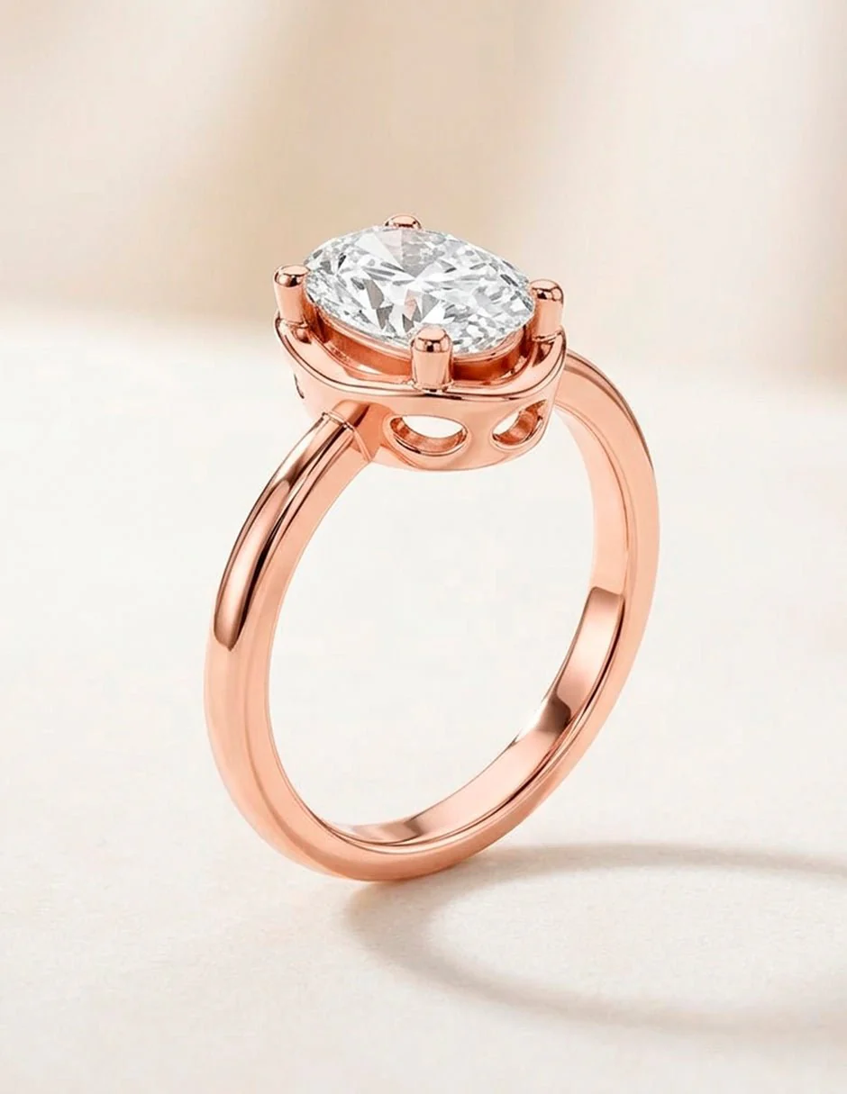 Anillo de compromiso - solitario - AMORE90-OV-LG - Image 20