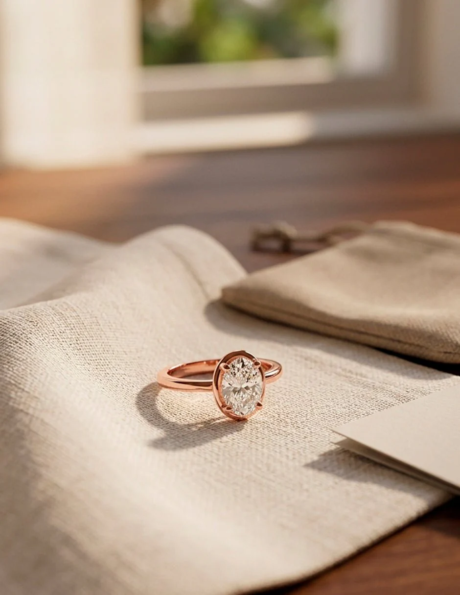 Anillo de compromiso - solitario - AMORE90-OV-LG - Image 23