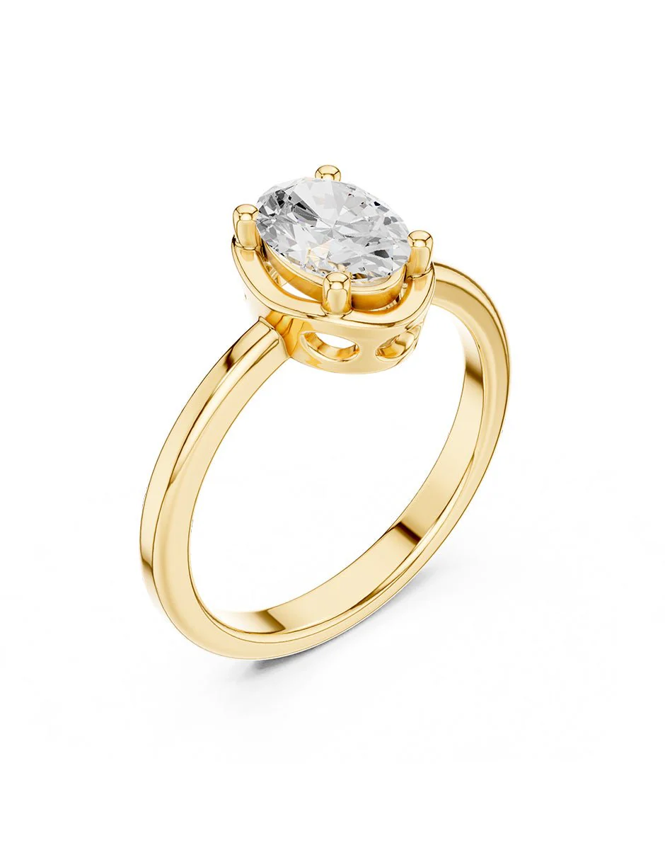 Anillo de compromiso - solitario - AMORE90-OV-LG - Image 8