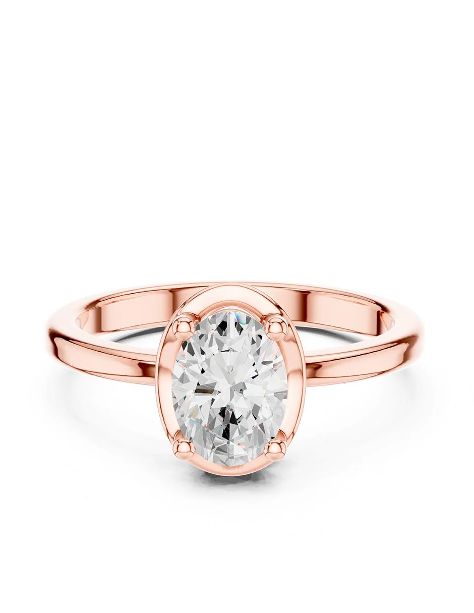 Anillo de compromiso - solitario - AMORE90-OV-LG - Image 9