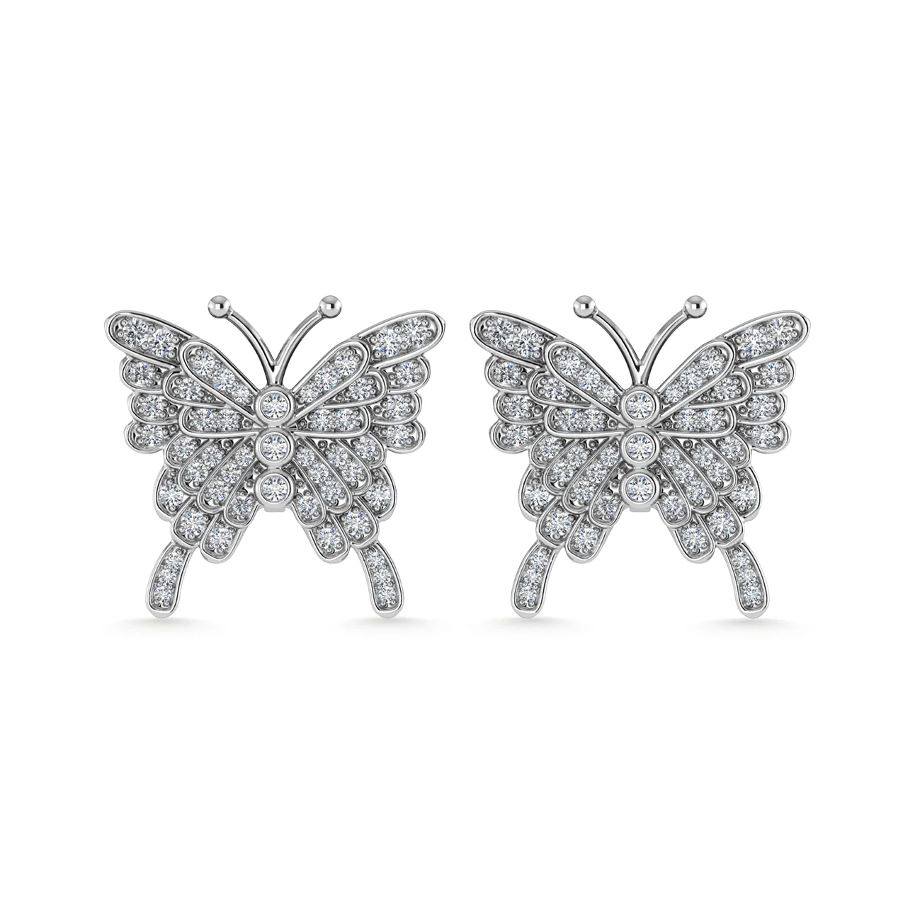 Aretes de moda en oro de 10 quilates Diamante 1/3 Ct.Tw.