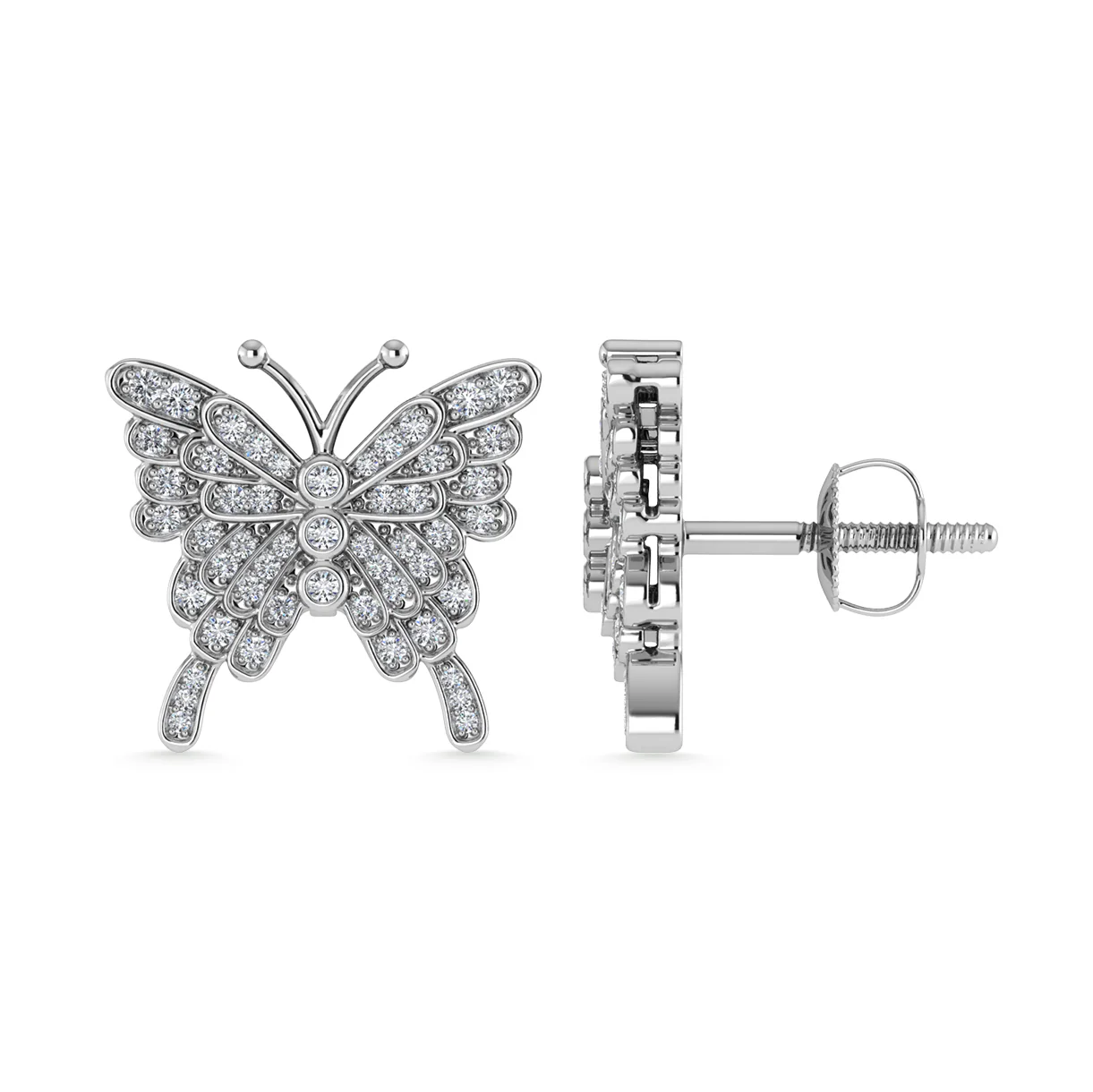 Aretes de moda en oro de 10 quilates Diamante 1/3 Ct.Tw. - Image 2