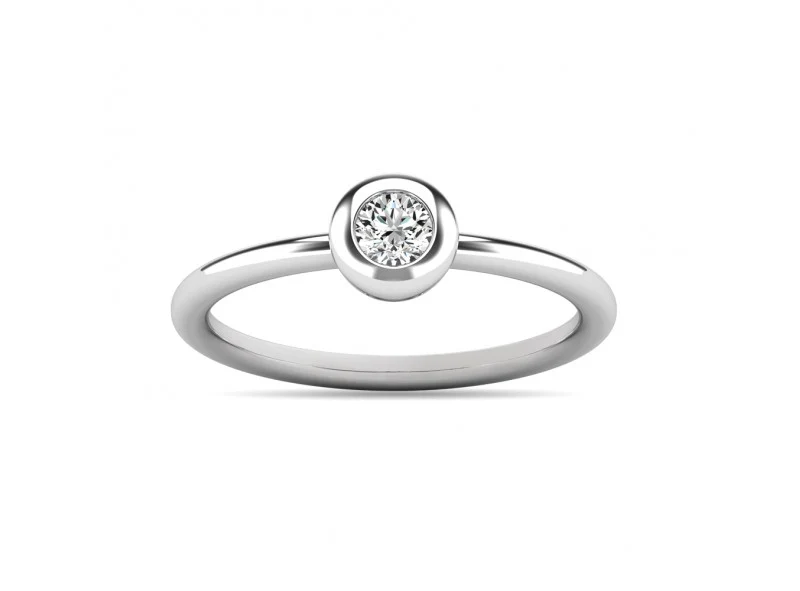 ANILLO DE COMPROMISO CON DIAMANTE DE G I2 - Image 3