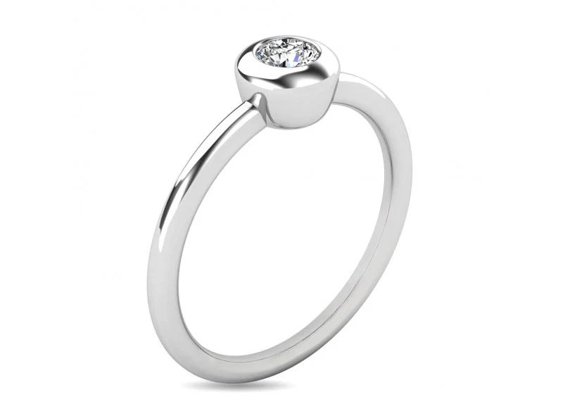 ANILLO DE COMPROMISO CON DIAMANTE DE G I2 - Image 5