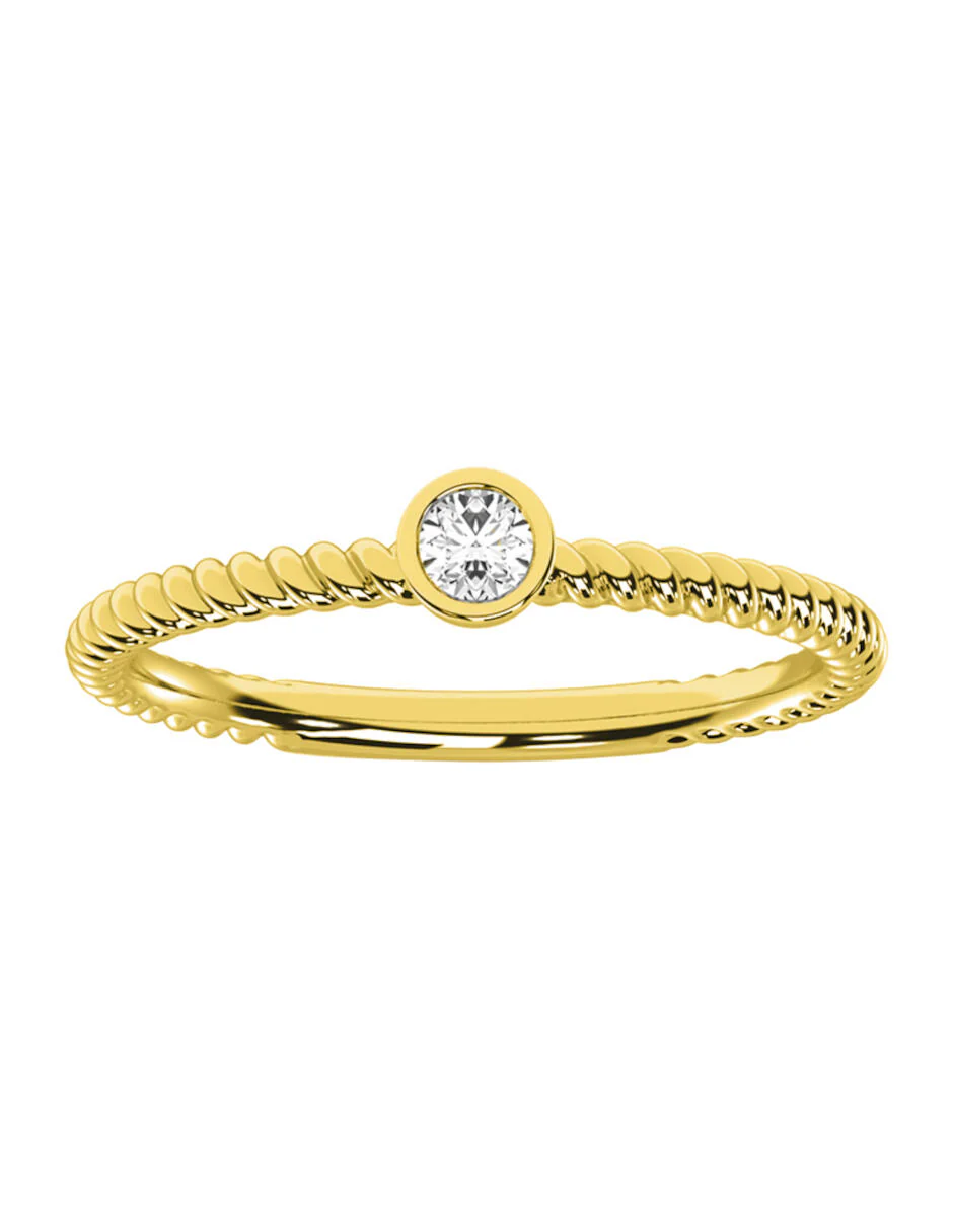 ANILLO DE COMPROMISO CON DIAMANTE DE G Si3 - Image 3