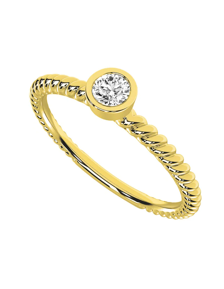 ANILLO DE COMPROMISO CON DIAMANTE DE G Si3 - Image 4