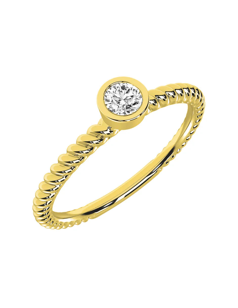 ANILLO DE COMPROMISO CON DIAMANTE DE G Si3 - Image 5