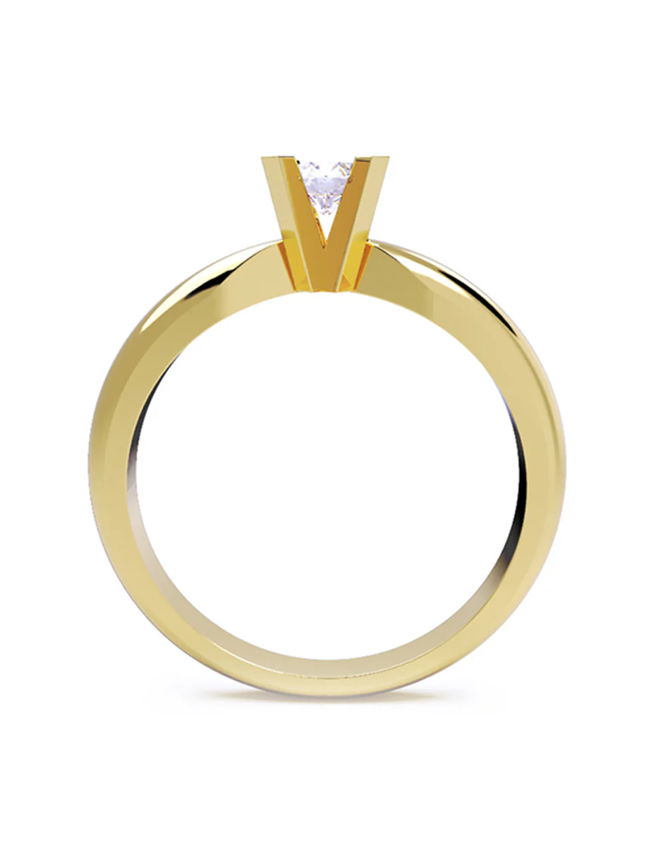 ANILLO CON DIAMANTE DE LABORATORIO ESTILO SOLITARIO - Image 10