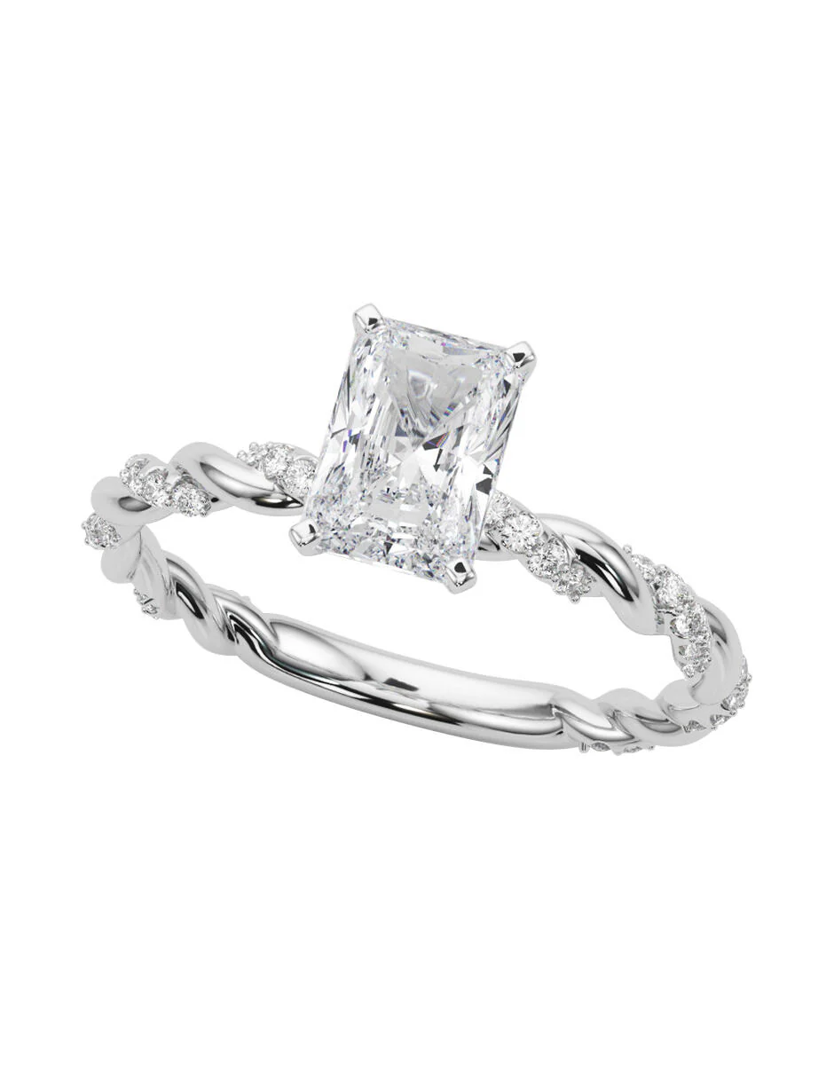 MONTADURA PARA PERSONALIZAR ANILLO DE COMPROMISO - PAVÉ