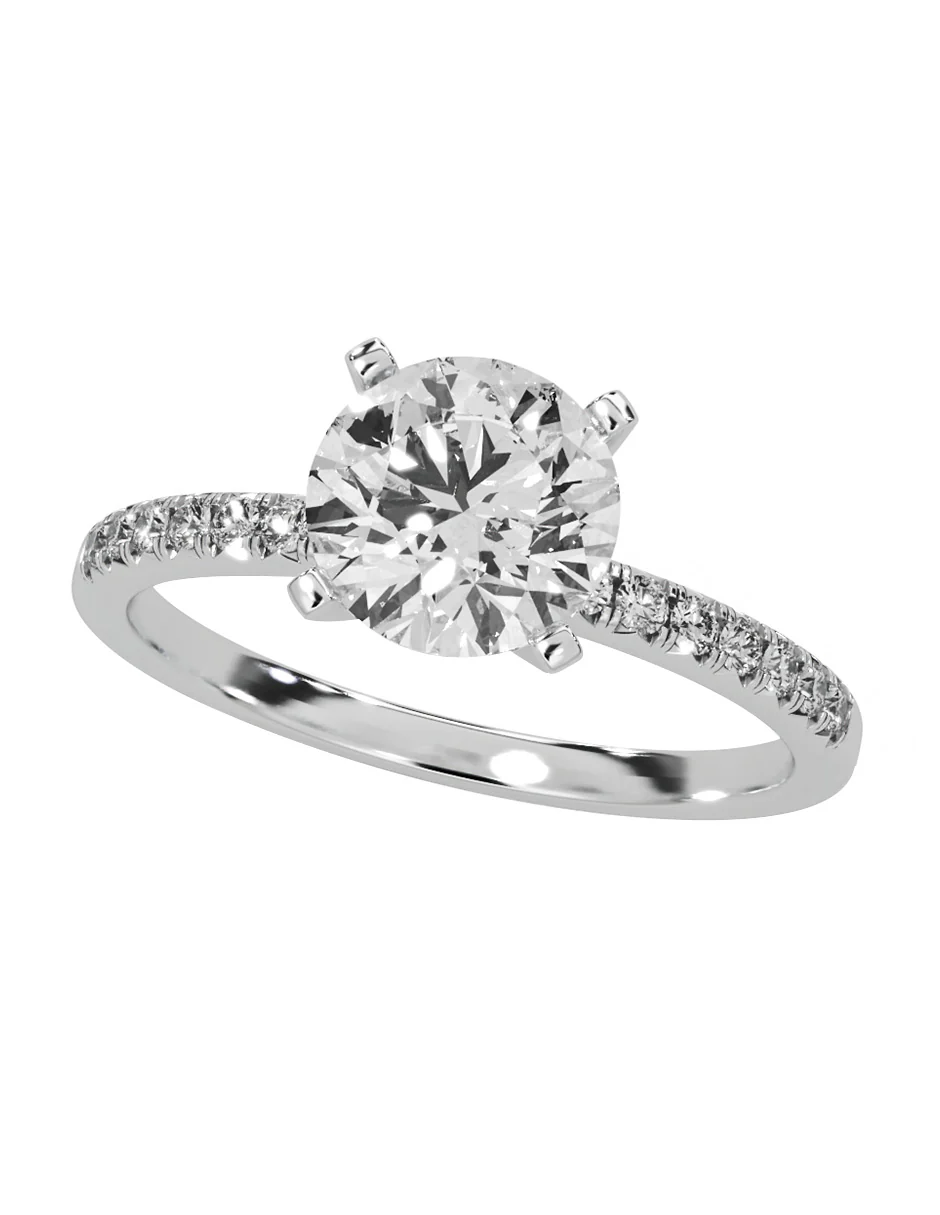 MONTADURA PARA PERSONALIZAR ANILLO DE COMPROMISO - PAVÉ - Image 3