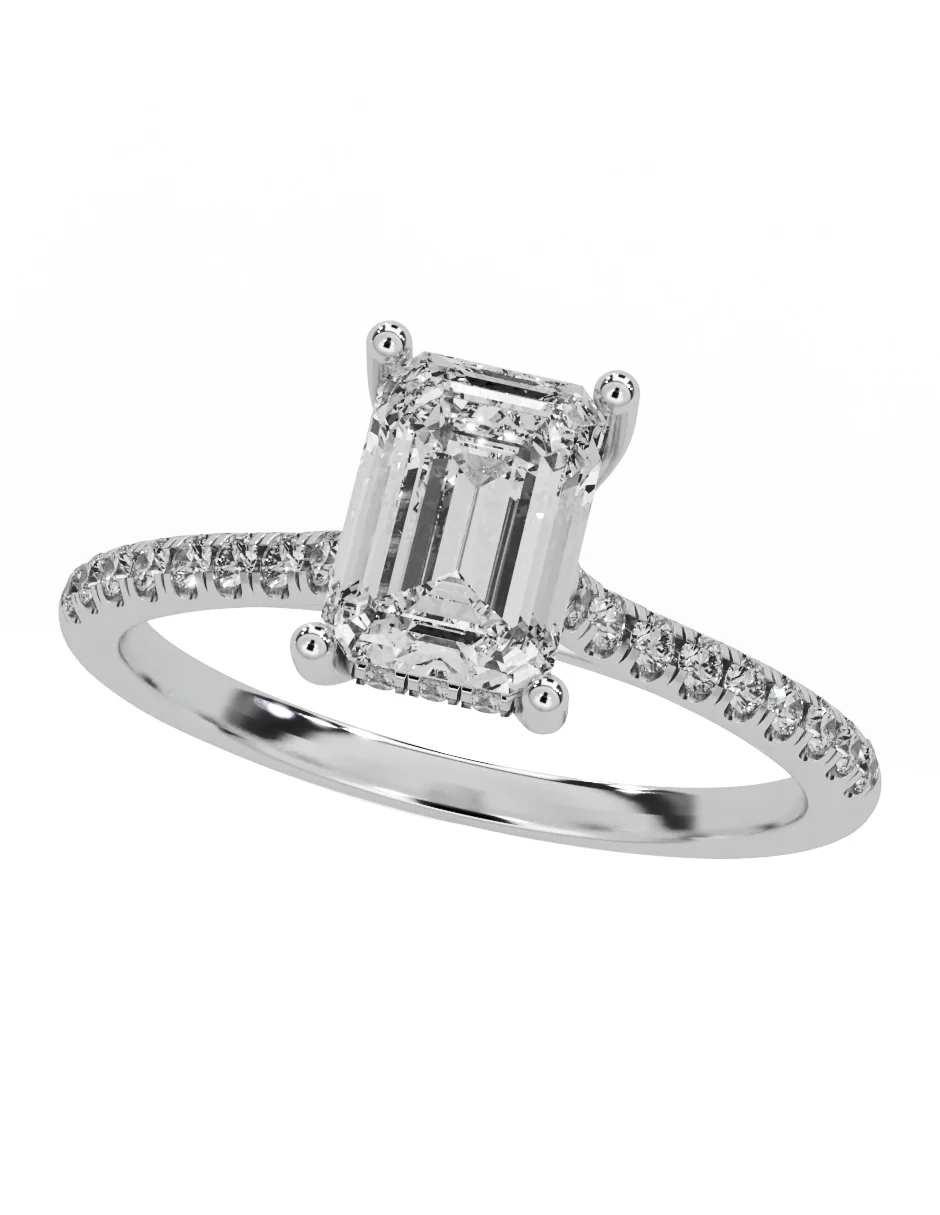 MONTADURA PARA PERSONALIZAR ANILLO DE COMPROMISO - PAVÉ - Image 3