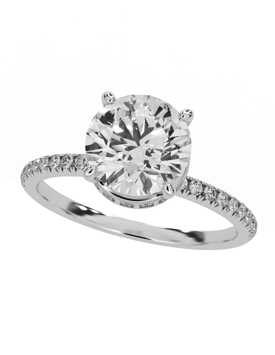 MONTADURA PARA PERSONALIZAR ANILLO DE COMPROMISO - PAVÉ - Image 3