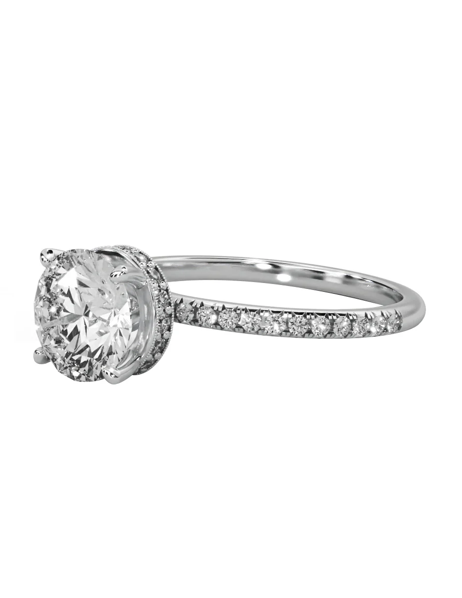 MONTADURA PARA PERSONALIZAR ANILLO DE COMPROMISO - PAVÉ - Image 4