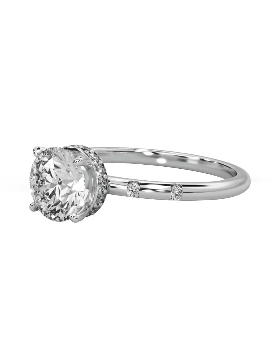 MONTADURA PARA PERSONALIZAR ANILLO DE COMPROMISO - PAVÉ - Image 4