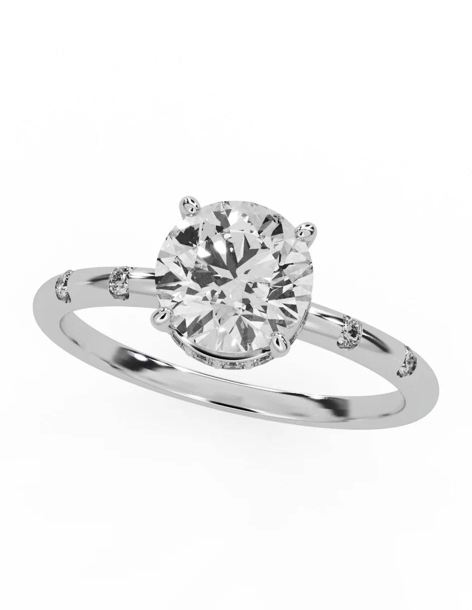 MONTADURA PARA PERSONALIZAR ANILLO DE COMPROMISO - PAVÉ - Image 3