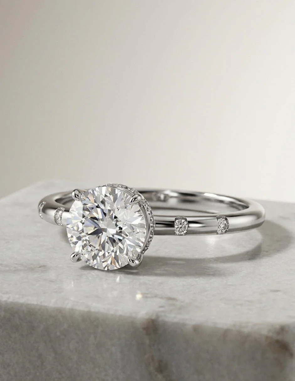 MONTADURA PARA PERSONALIZAR ANILLO DE COMPROMISO - PAVÉ - Image 13