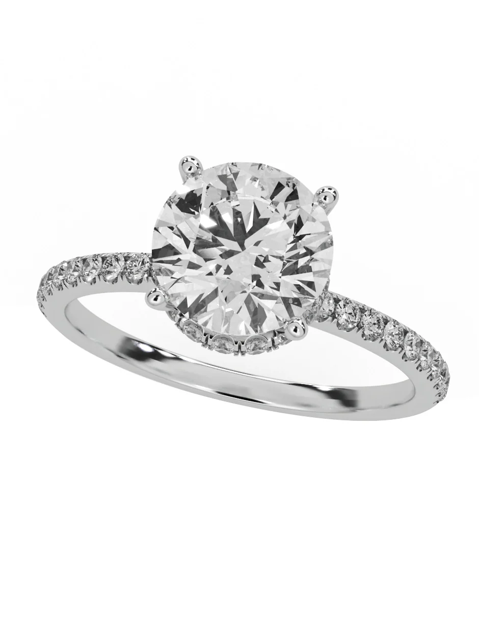MONTADURA PARA PERSONALIZAR ANILLO DE COMPROMISO - PAVÉ - Image 3