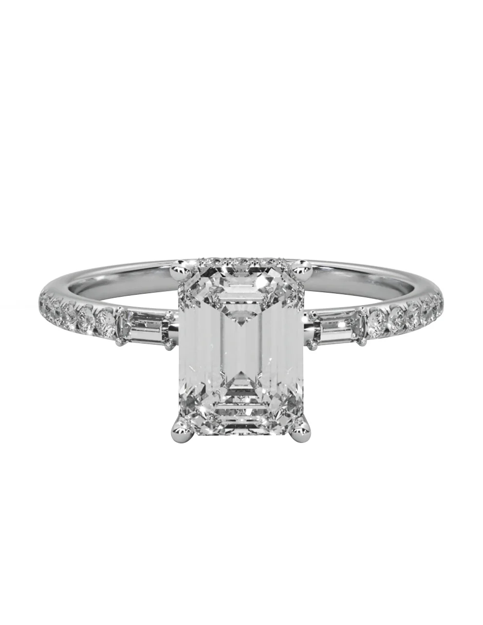 MONTADURA PARA PERSONALIZAR ANILLO DE COMPROMISO - PAVÉ