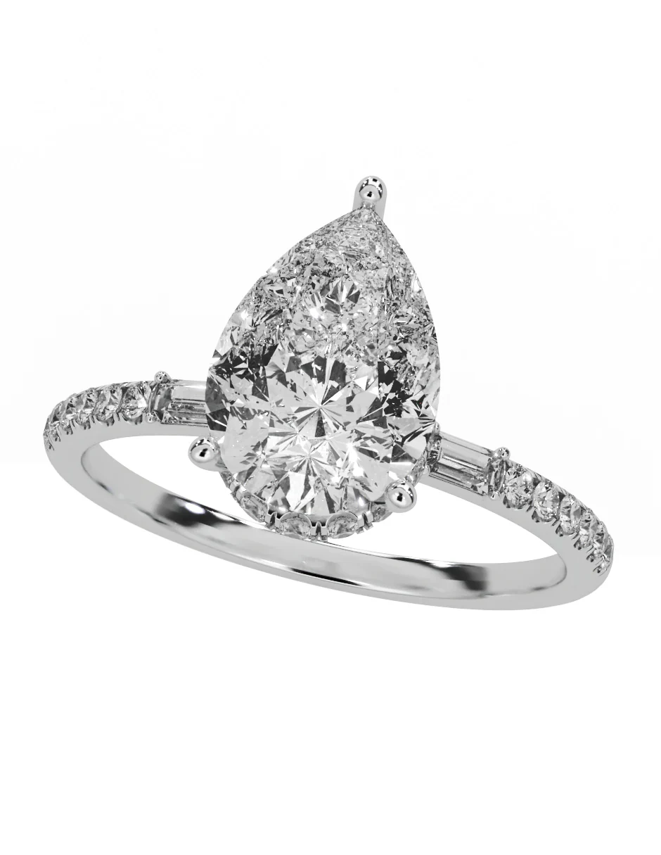 MONTADURA PARA PERSONALIZAR ANILLO DE COMPROMISO - PAVÉ - Image 3