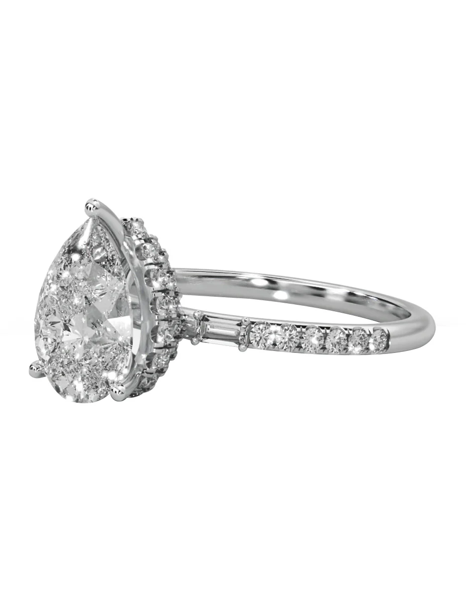 MONTADURA PARA PERSONALIZAR ANILLO DE COMPROMISO - PAVÉ - Image 4