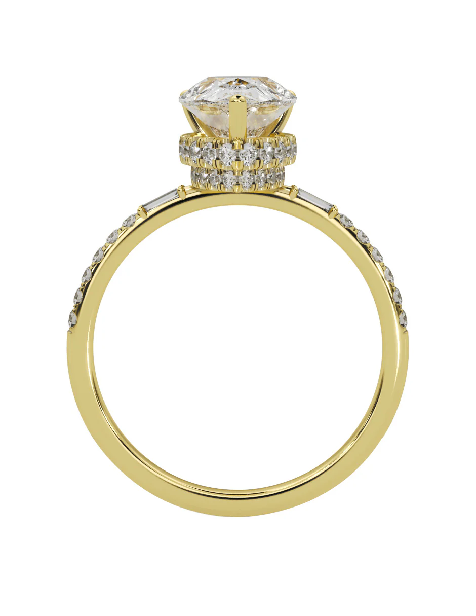 MONTADURA PARA PERSONALIZAR ANILLO DE COMPROMISO - PAVÉ - Image 6