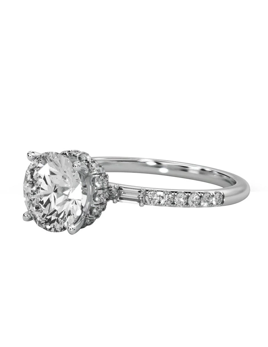 MONTADURA PARA PERSONALIZAR ANILLO DE COMPROMISO - PAVÉ - Image 4