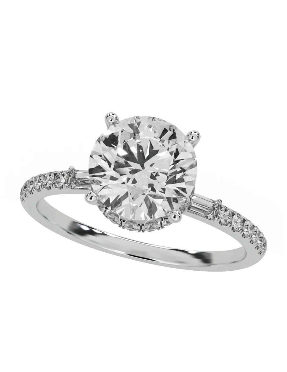MONTADURA PARA PERSONALIZAR ANILLO DE COMPROMISO - PAVÉ - Image 3
