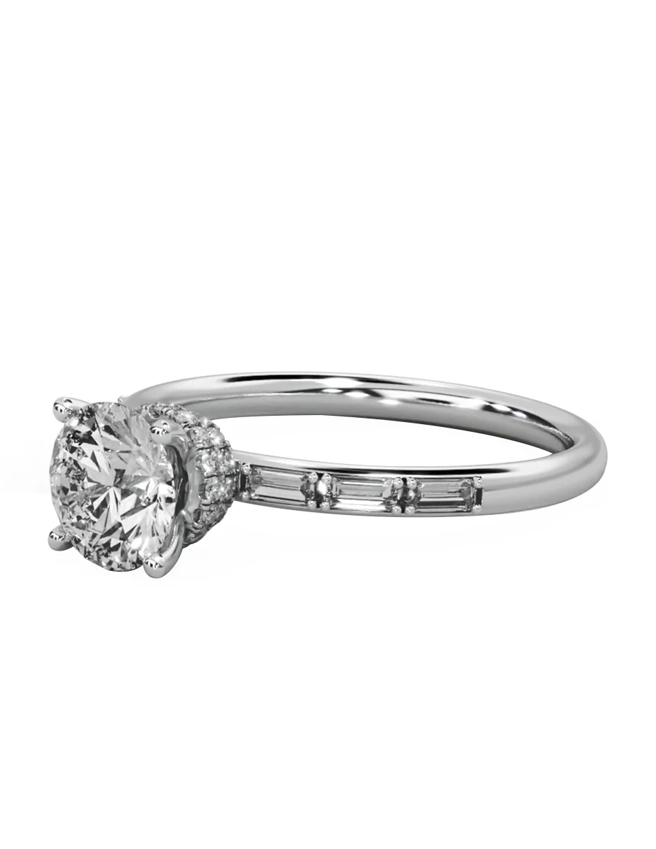 MONTADURA PARA PERSONALIZAR ANILLO DE COMPROMISO - PAVÉ - Image 4